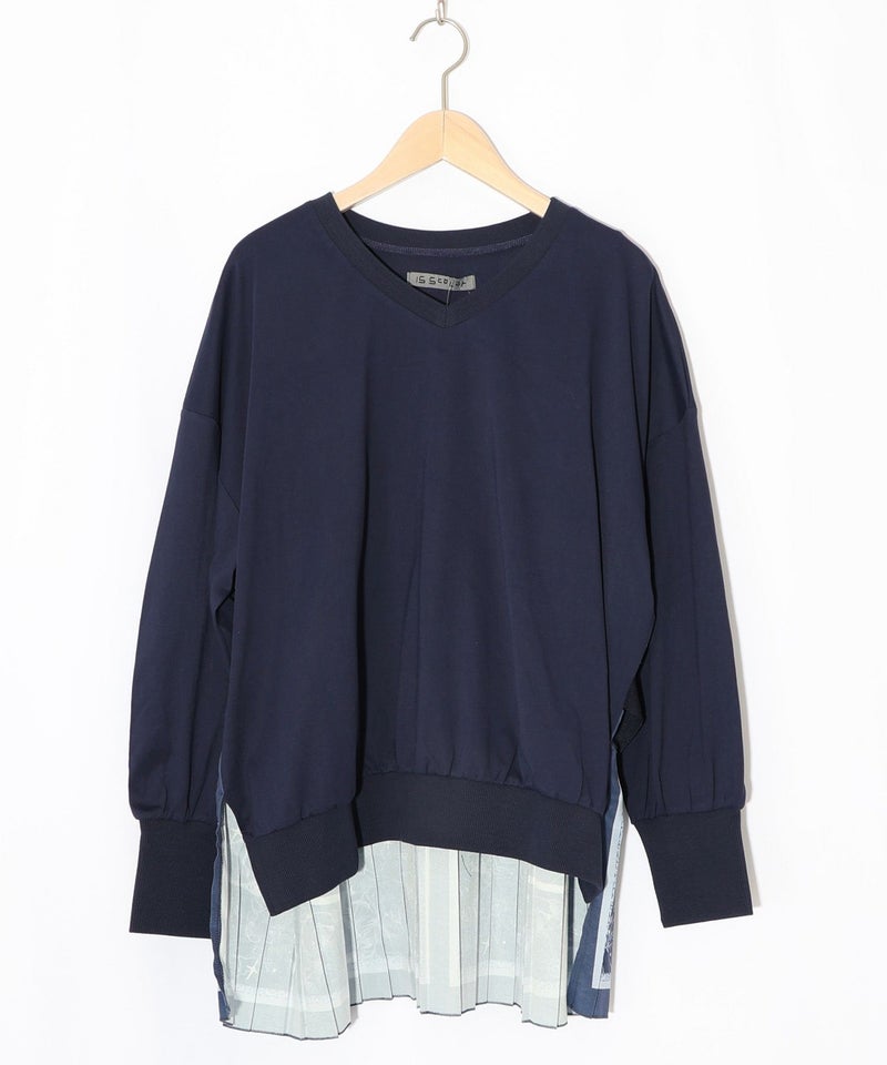 星座×ステンドグラス柄プリーツ切替プルオーバー-11