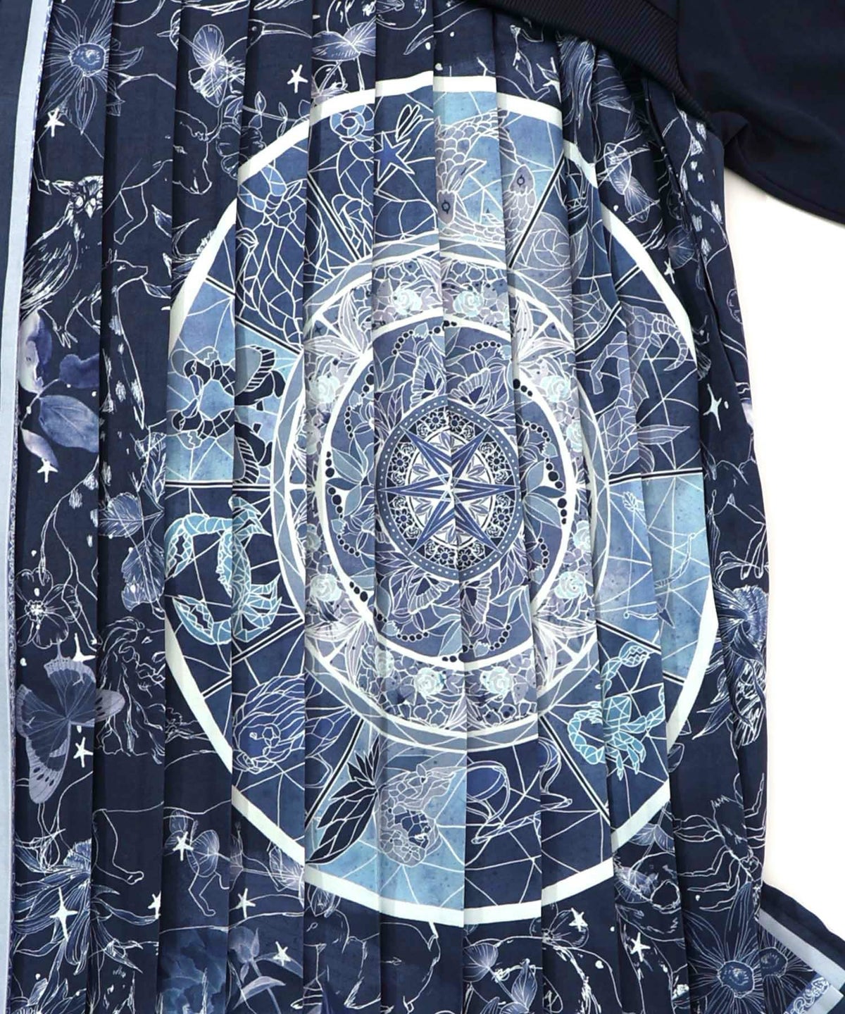 星座×ステンドグラス柄プリーツ切替プルオーバー-13