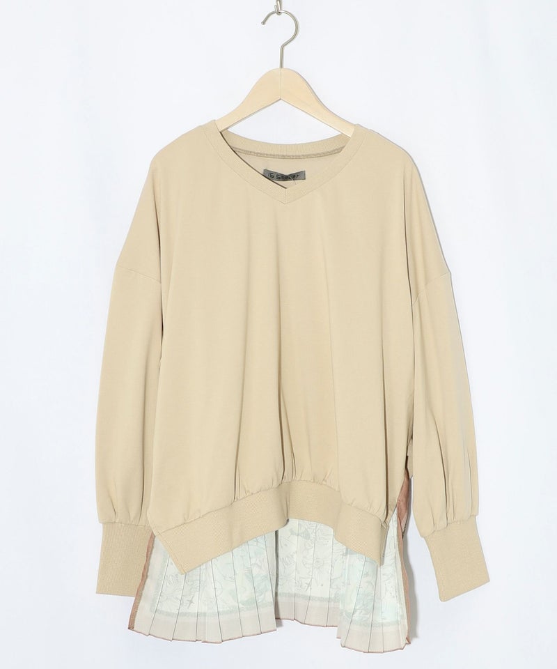 星座×ステンドグラス柄プリーツ切替プルオーバー-14