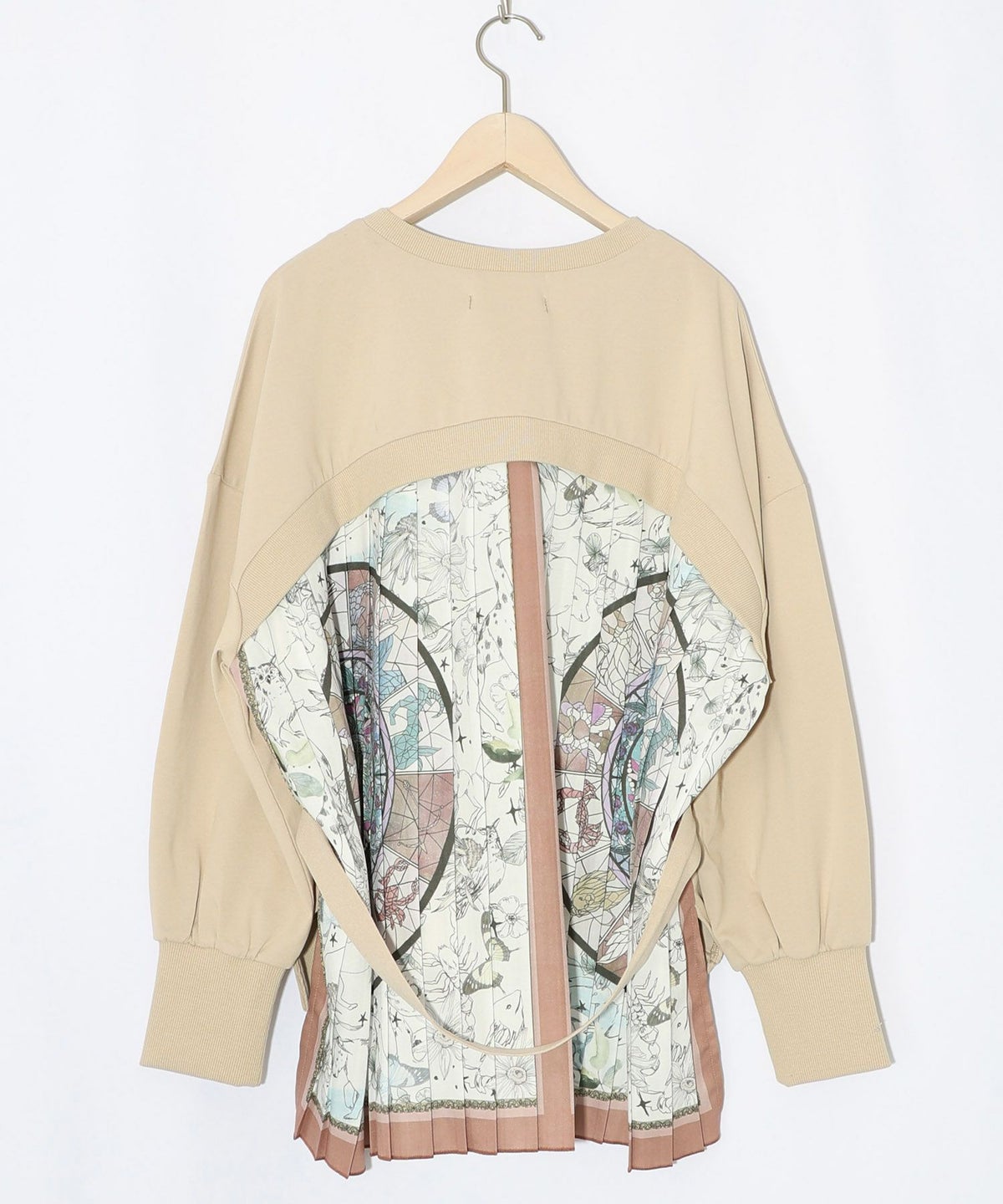 星座×ステンドグラス柄プリーツ切替プルオーバー-15