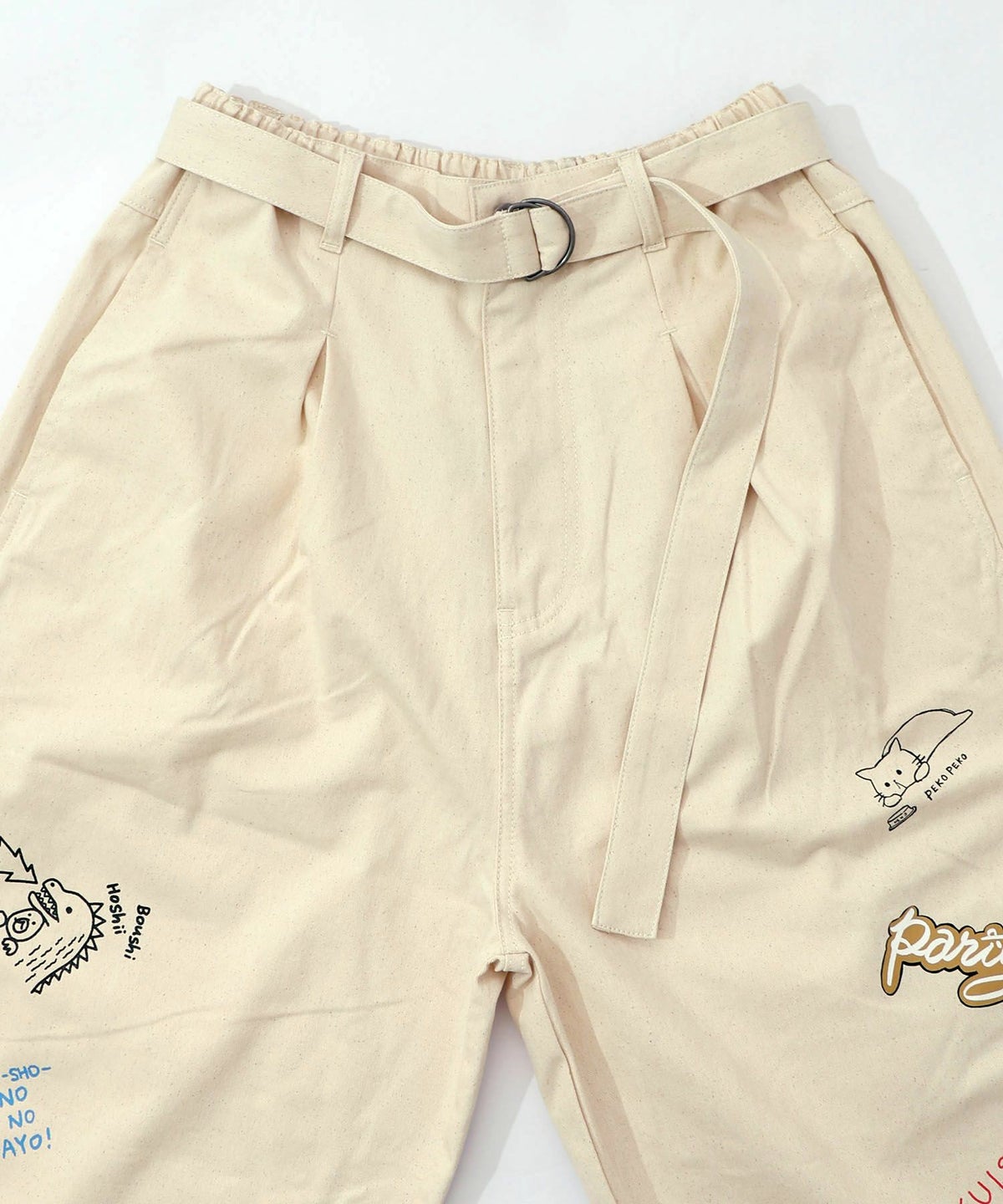 らくがき風ワッペンベルト付きパンツ-22