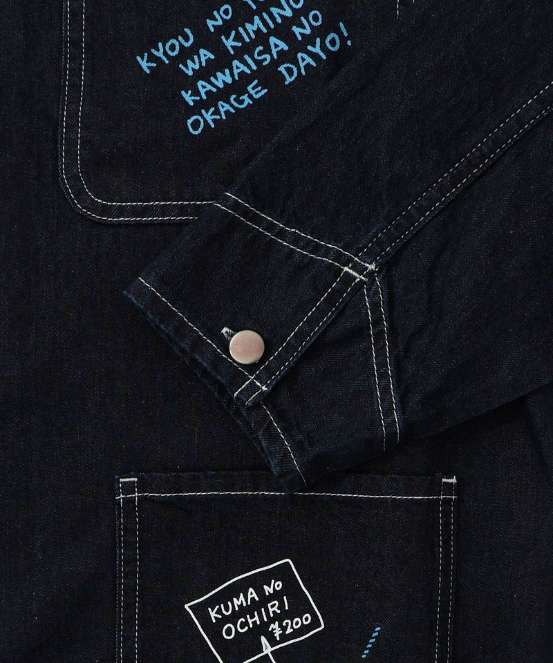 らくがき風ワッペンシャツジャケット-24