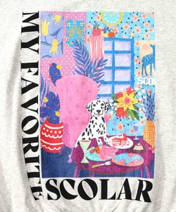 スカラールーム柄裏毛プルオーバー-10