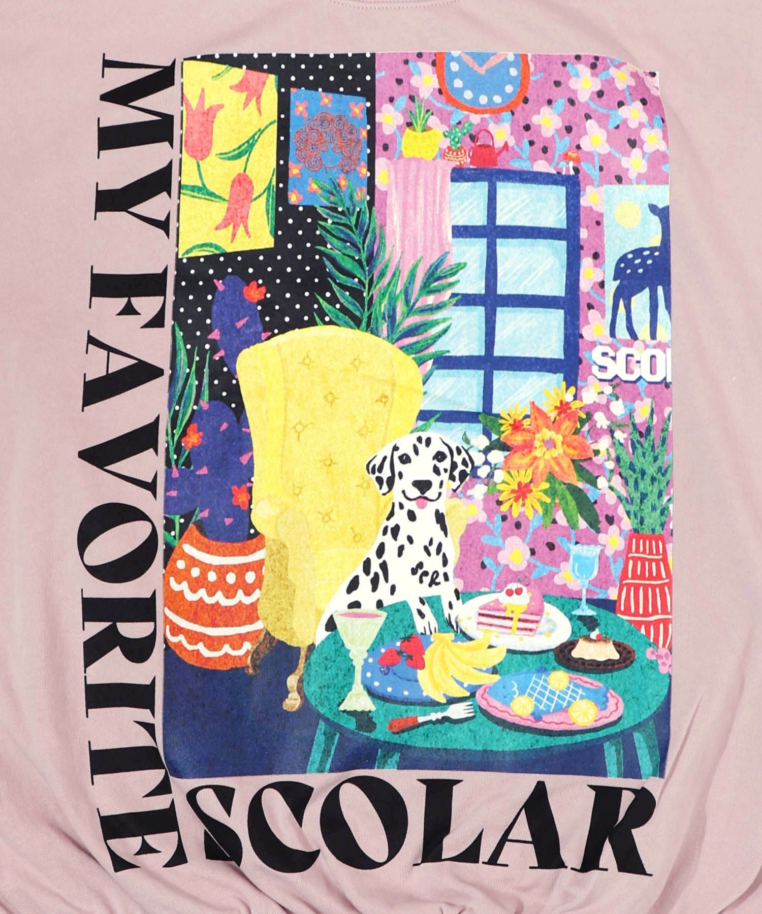 161619：スカラールーム柄裏毛プルオーバーの通販-ScoLar