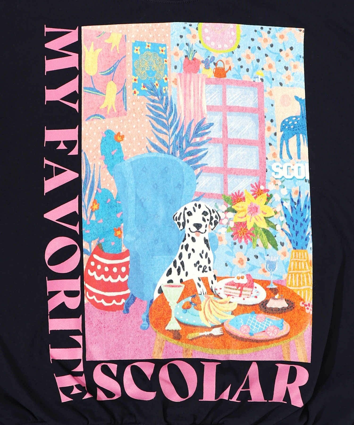 ちゃんすー 161619：スカラールーム柄裏毛プルオーバーの通販-ScoLar