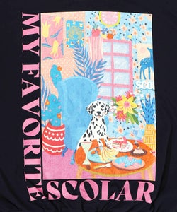 スカラールーム柄裏毛プルオーバー-14