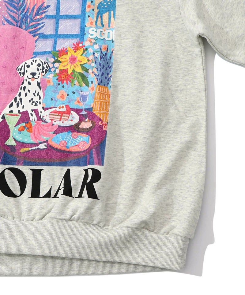 スカラールーム柄裏毛プルオーバー-19