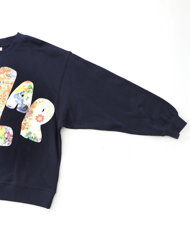 スカラー総柄ロゴアップリケ裏毛プルオーバー-19