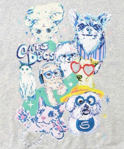 ラメ入りわんにゃん柄裏毛プルオーバー-11