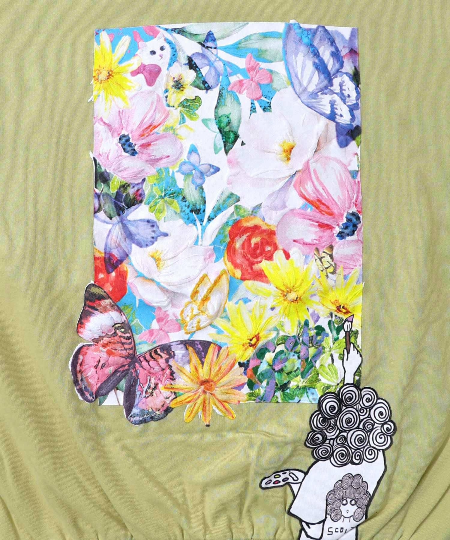 161616：画家スカラーちゃんキャンバス柄プルオーバーの通販-ScoLar