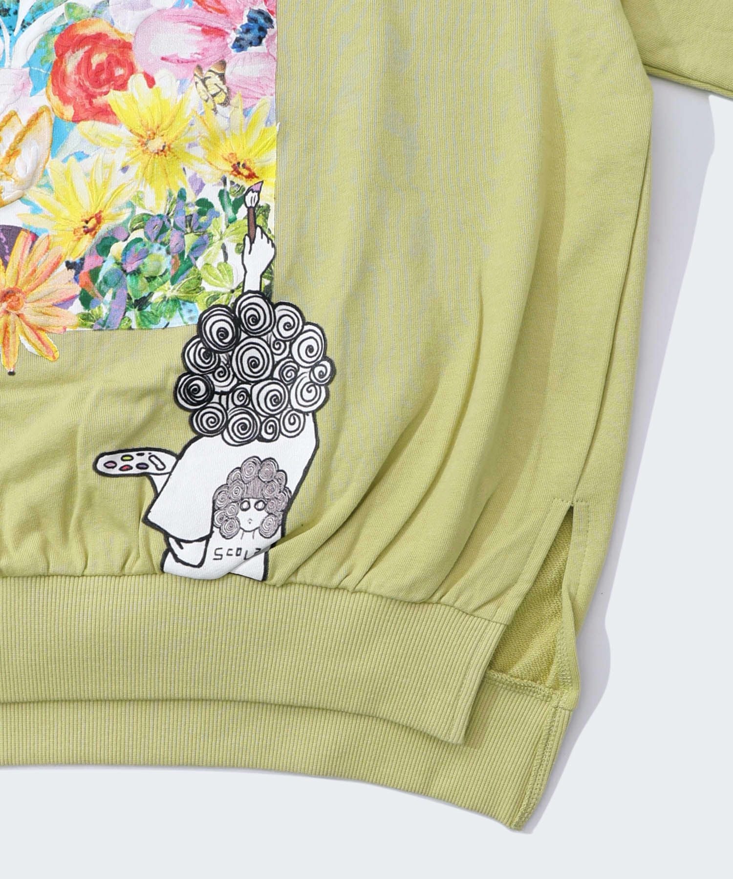 161616：画家スカラーちゃんキャンバス柄プルオーバーの通販-ScoLar