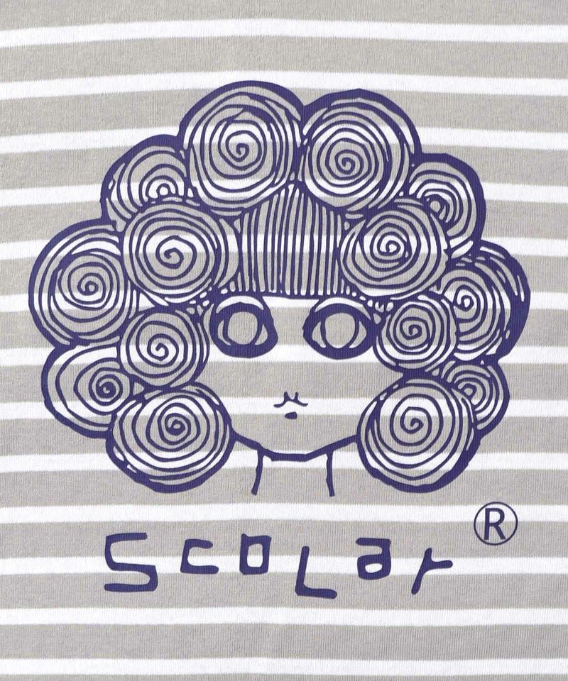 スカラーちゃん×ミックス配色ボーダープルオーバー-8