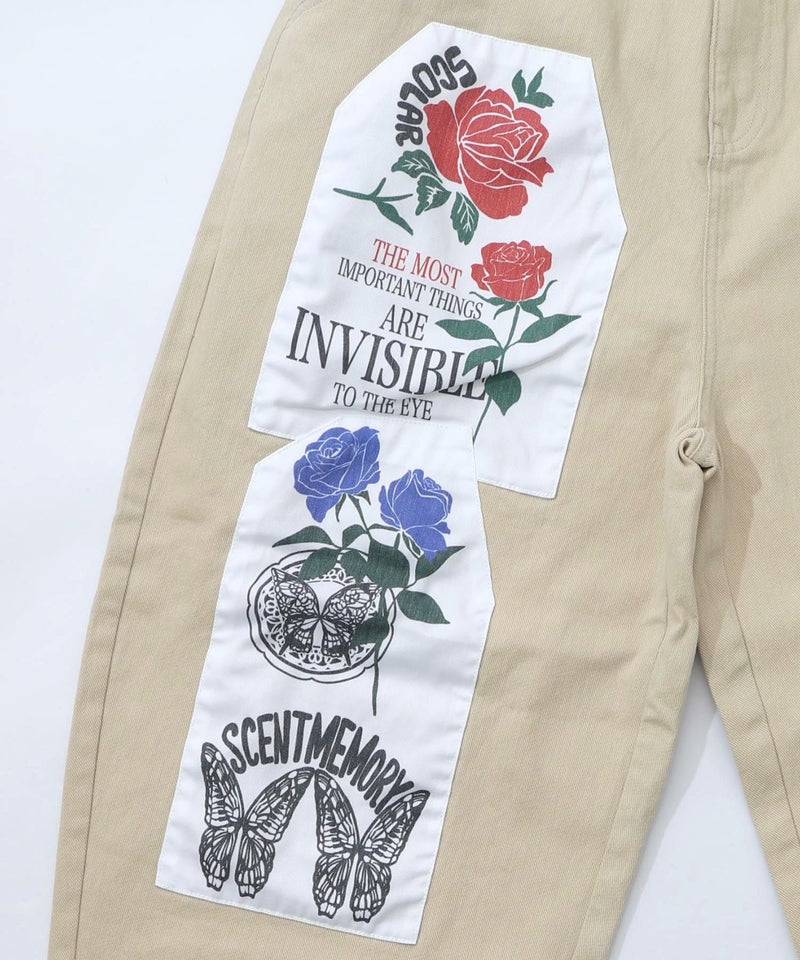 アップリケ×刺繍デニムorツイルパンツ-25
