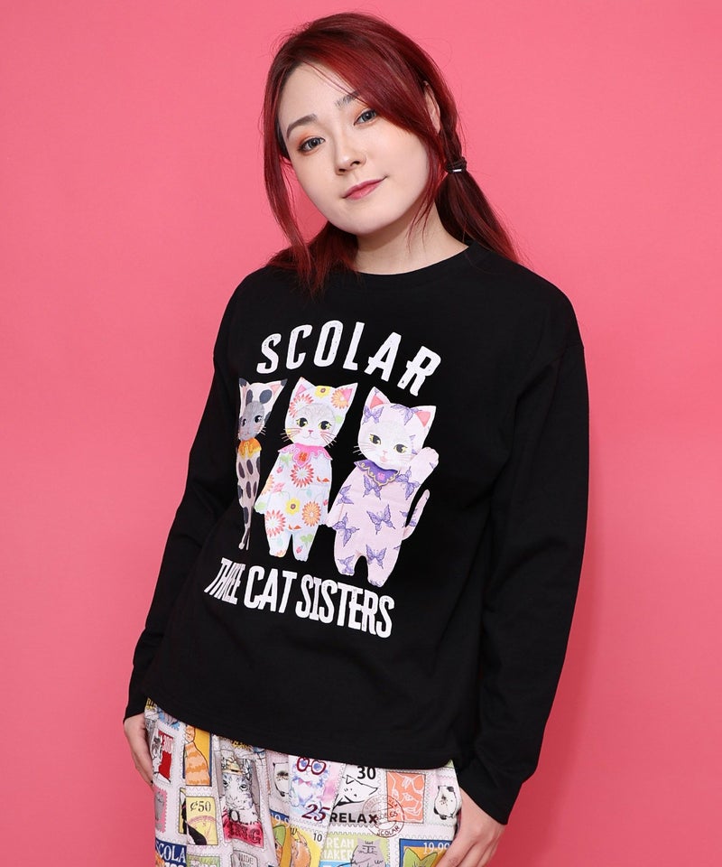 おしゃれネコシスターズTシャツ-1