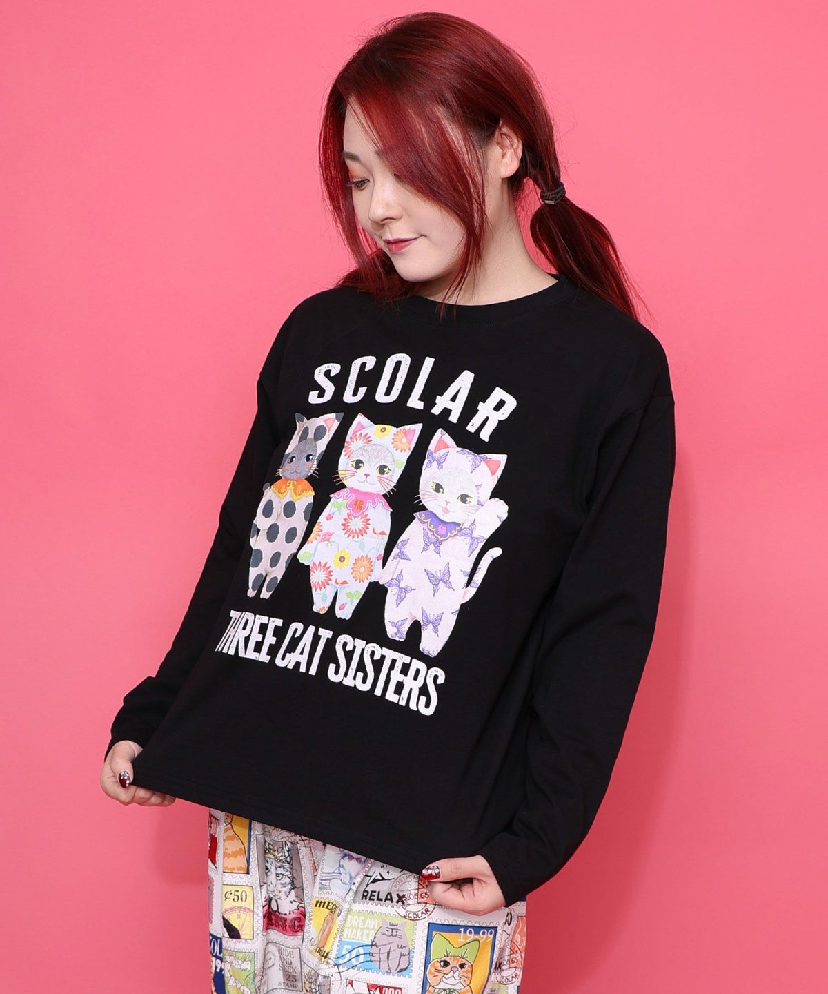 おしゃれネコシスターズTシャツ-5