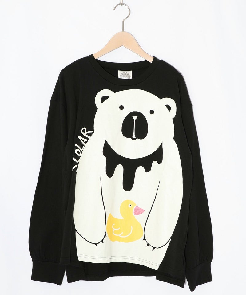 くま吉くんとアヒル柄ロンT-11