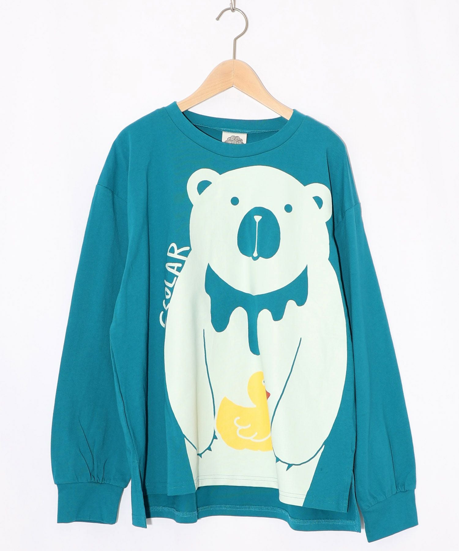 161622：くま吉くんとアヒル柄ロンTの通販-ScoLar