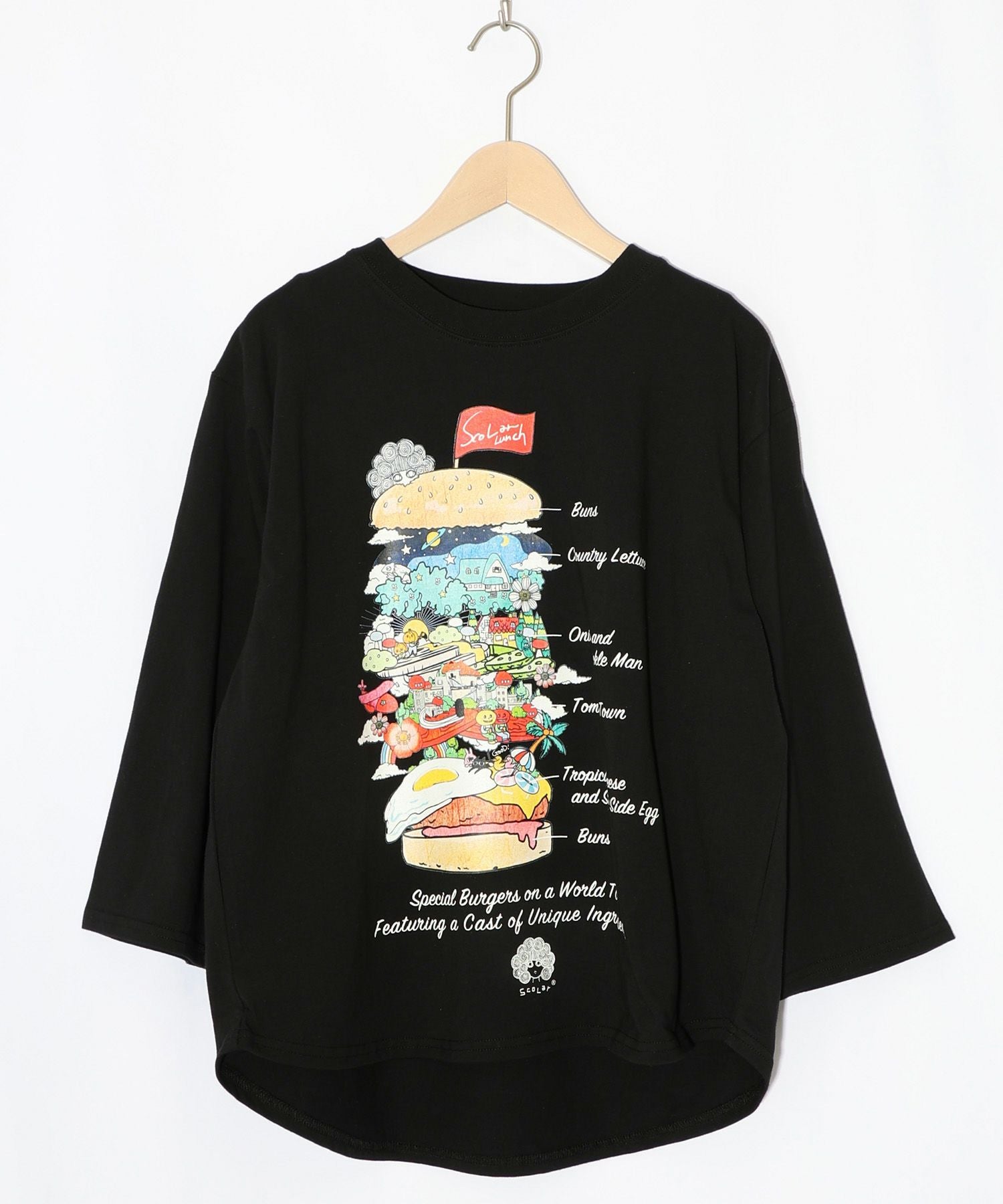 161621：スカラーバーガータウン柄Tシャツの通販-ScoLar