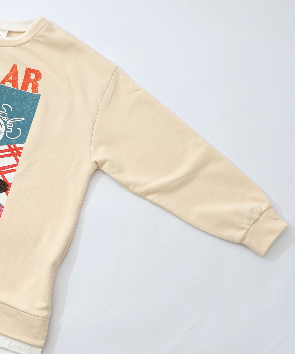 スカラーちゃんの夕食柄レイヤード風配色プルオーバー-23