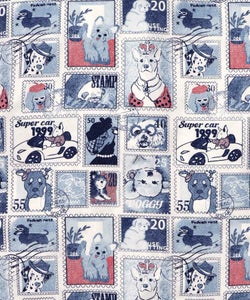 わんorにゃんスタンプ柄 ワッシャーシャツ-11