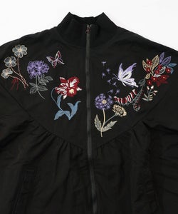 リボン×花刺繍ドルマンスリーブブルゾン-12