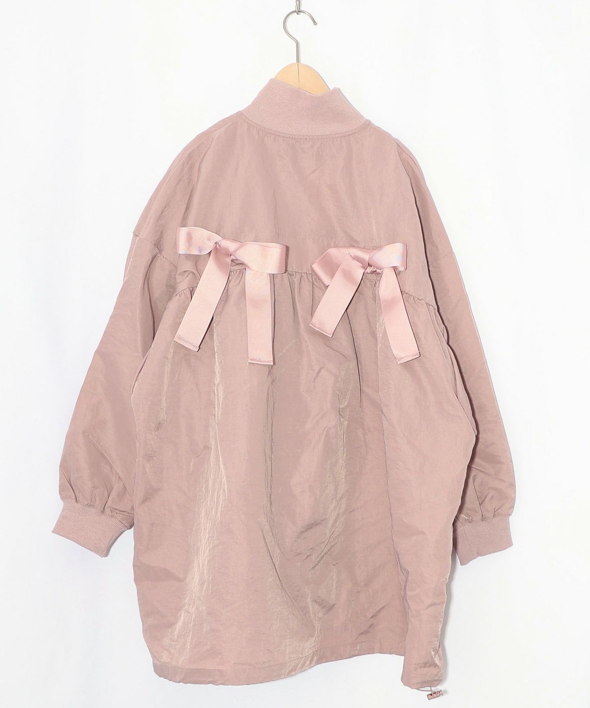 リボン×花刺繍ドルマンスリーブブルゾン-14