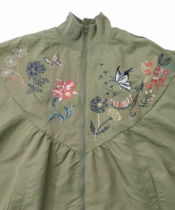 リボン×花刺繍ドルマンスリーブブルゾン-18