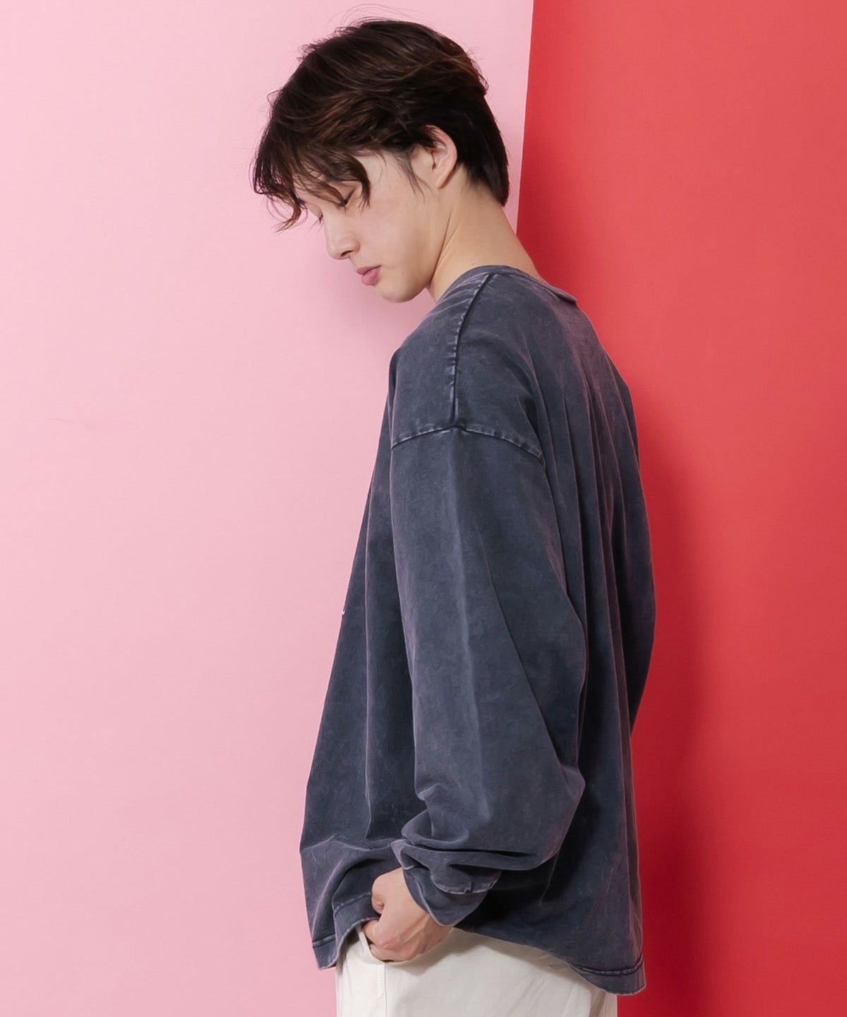 正月太りネコ柄刺繍ヴィンテージ風プルオーバー-4