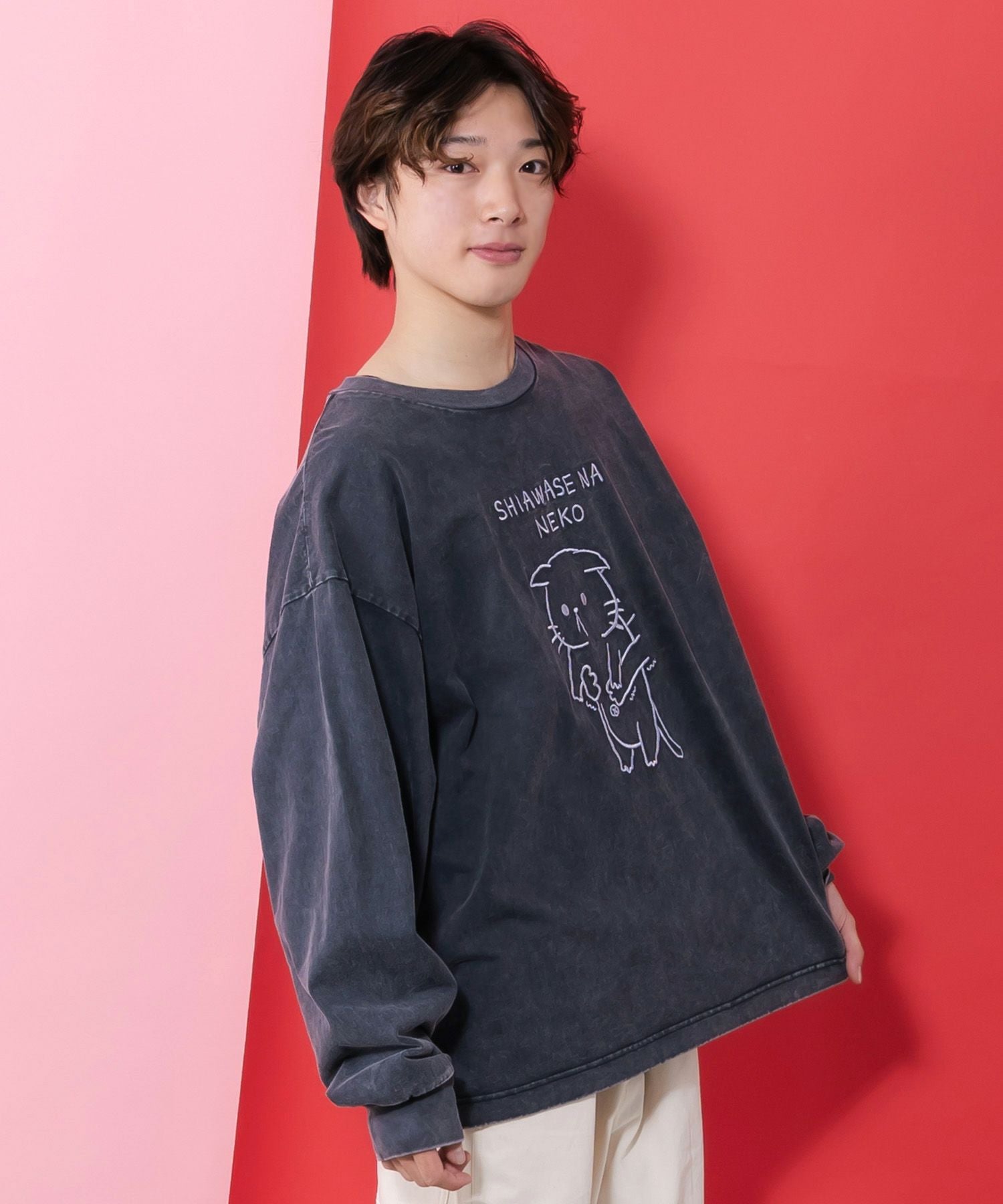 Scolar ネコ柄ミニ裏毛×起毛レース配色プルオーバー 楽天市場】ScoLar ネコ柄ミニ裏毛×起毛レース配色プルオーバー