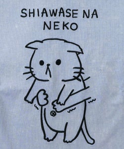 正月太りネコ柄刺繍ヴィンテージ風プルオーバー-15