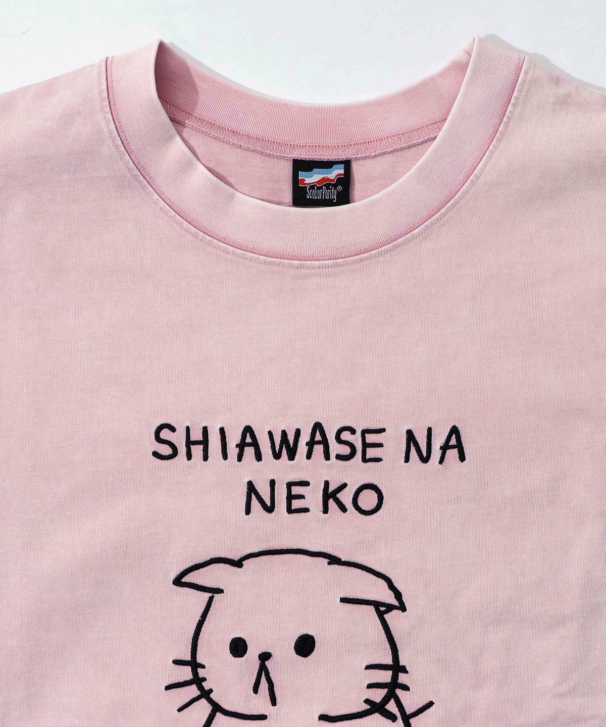 正月太りネコ柄刺繍ヴィンテージ風プルオーバー-16