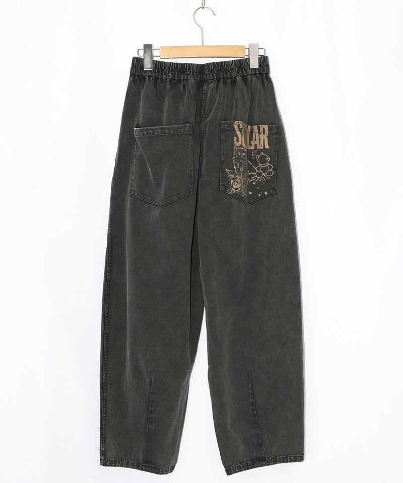 チョーク風柄コクーンパンツ-9