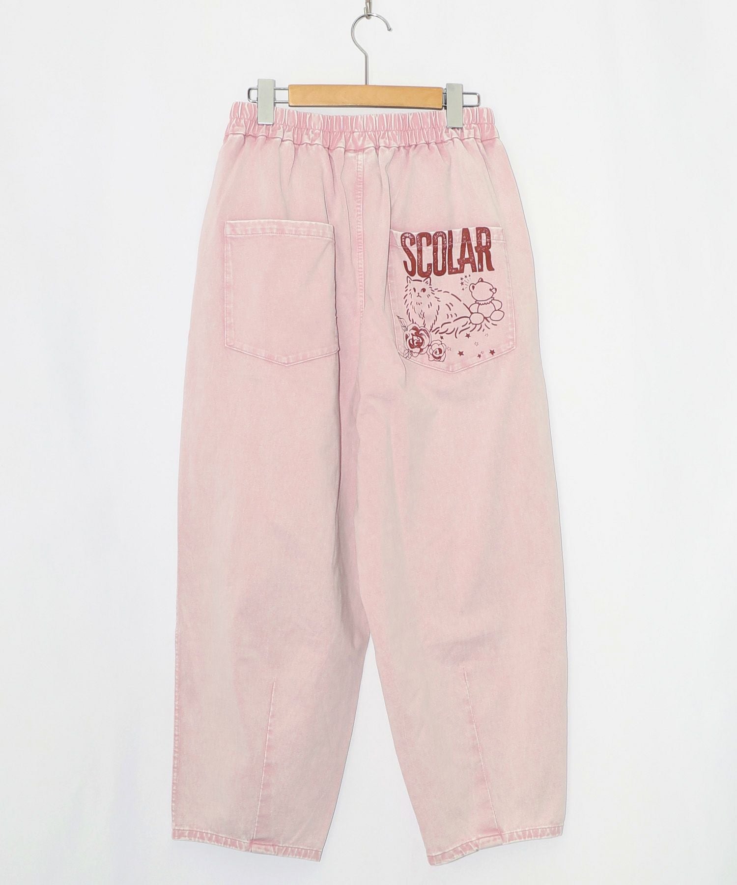 161604：チョーク風柄コクーンパンツの通販-ScoLar