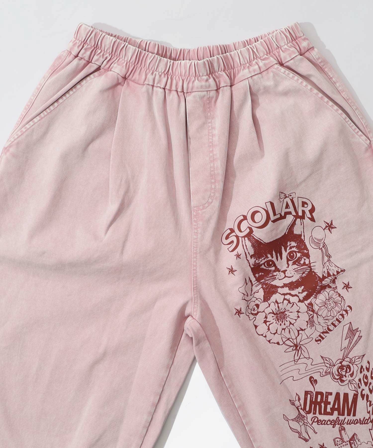 161604：チョーク風柄コクーンパンツの通販-ScoLar