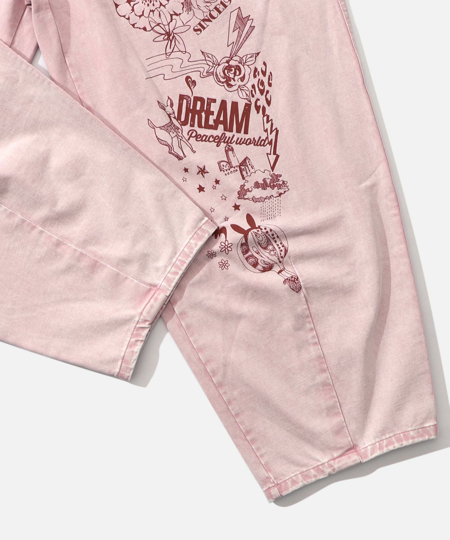 161604：チョーク風柄コクーンパンツの通販-ScoLar