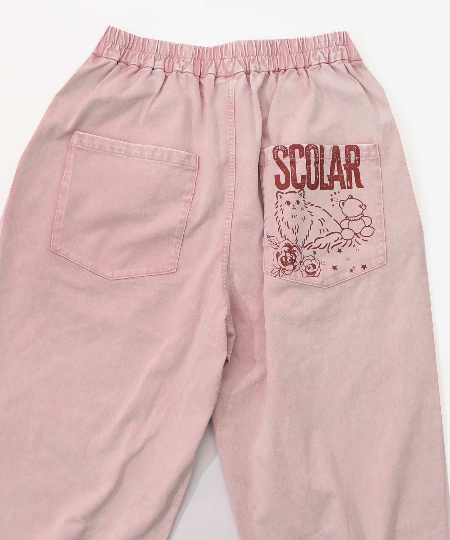 161604：チョーク風柄コクーンパンツの通販-ScoLar