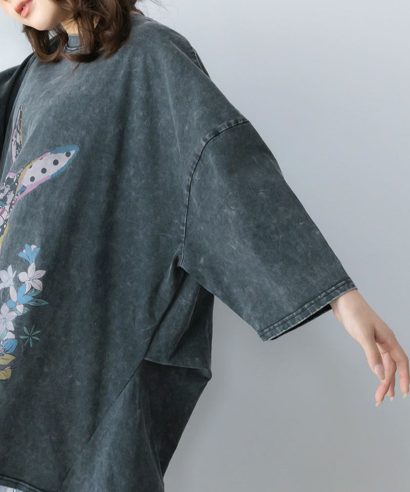 パッチワークウサギ柄ヴィンテージ風プルオーバー-8