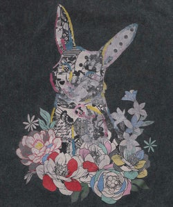 パッチワークウサギ柄ヴィンテージ風プルオーバー-11