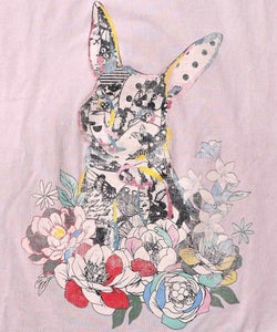 パッチワークウサギ柄ヴィンテージ風プルオーバー-13