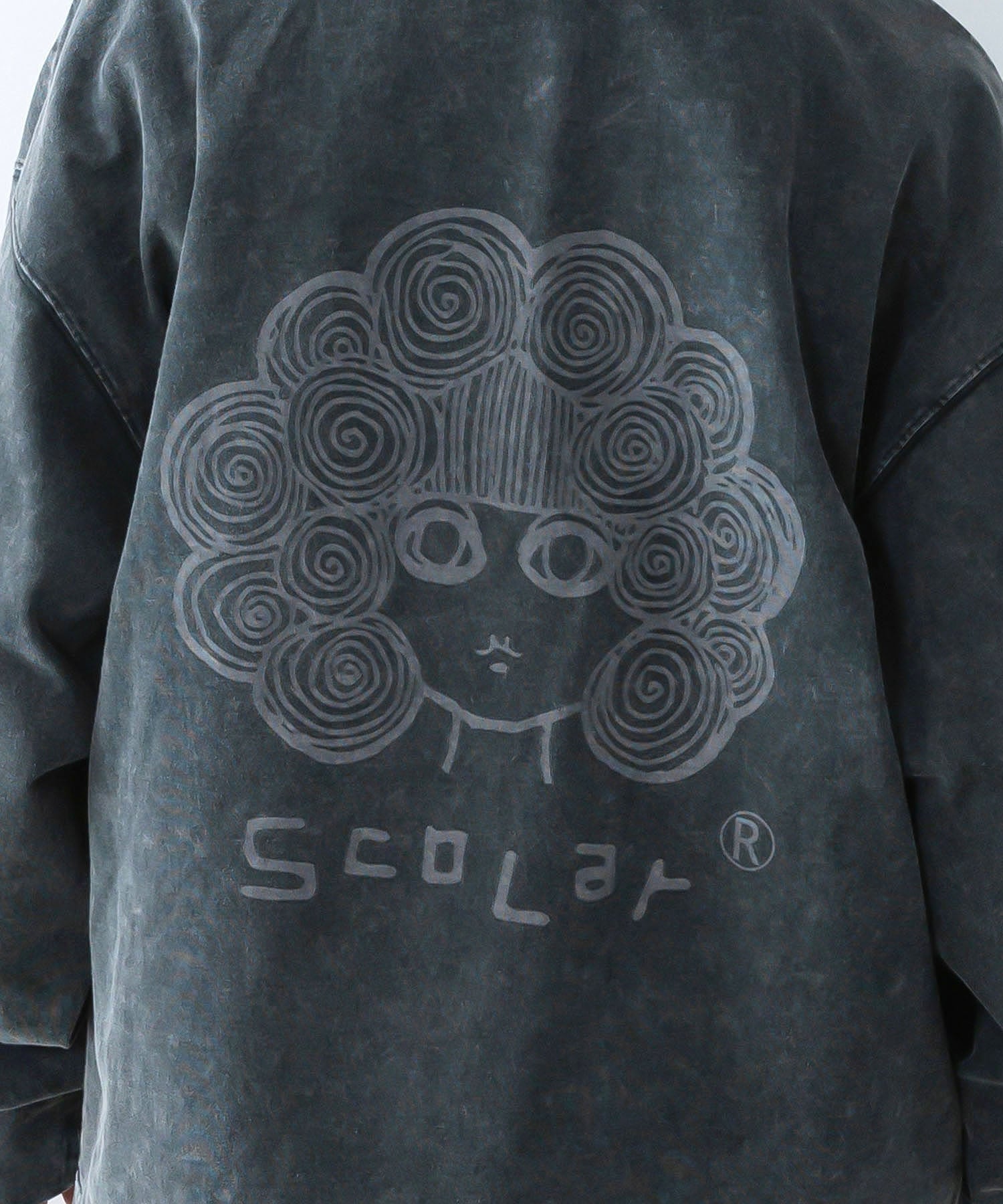 スカラーロングパーカー SPRAY DYED ZIP UP HOODED SWEATSHIRT（パーカー）｜XLARGE