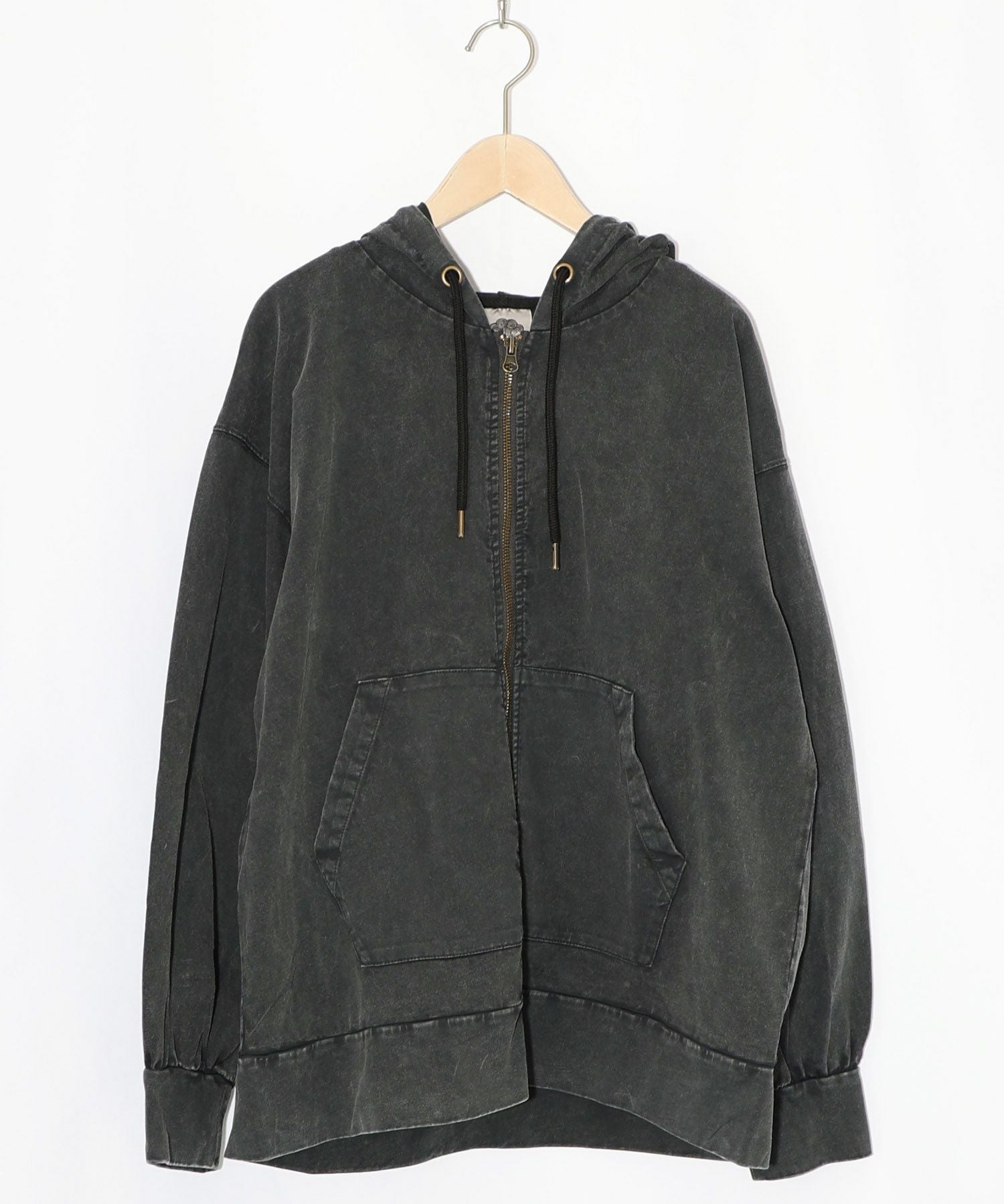 スカラーロングパーカー SPRAY DYED ZIP UP HOODED SWEATSHIRT（パーカー）｜XLARGE