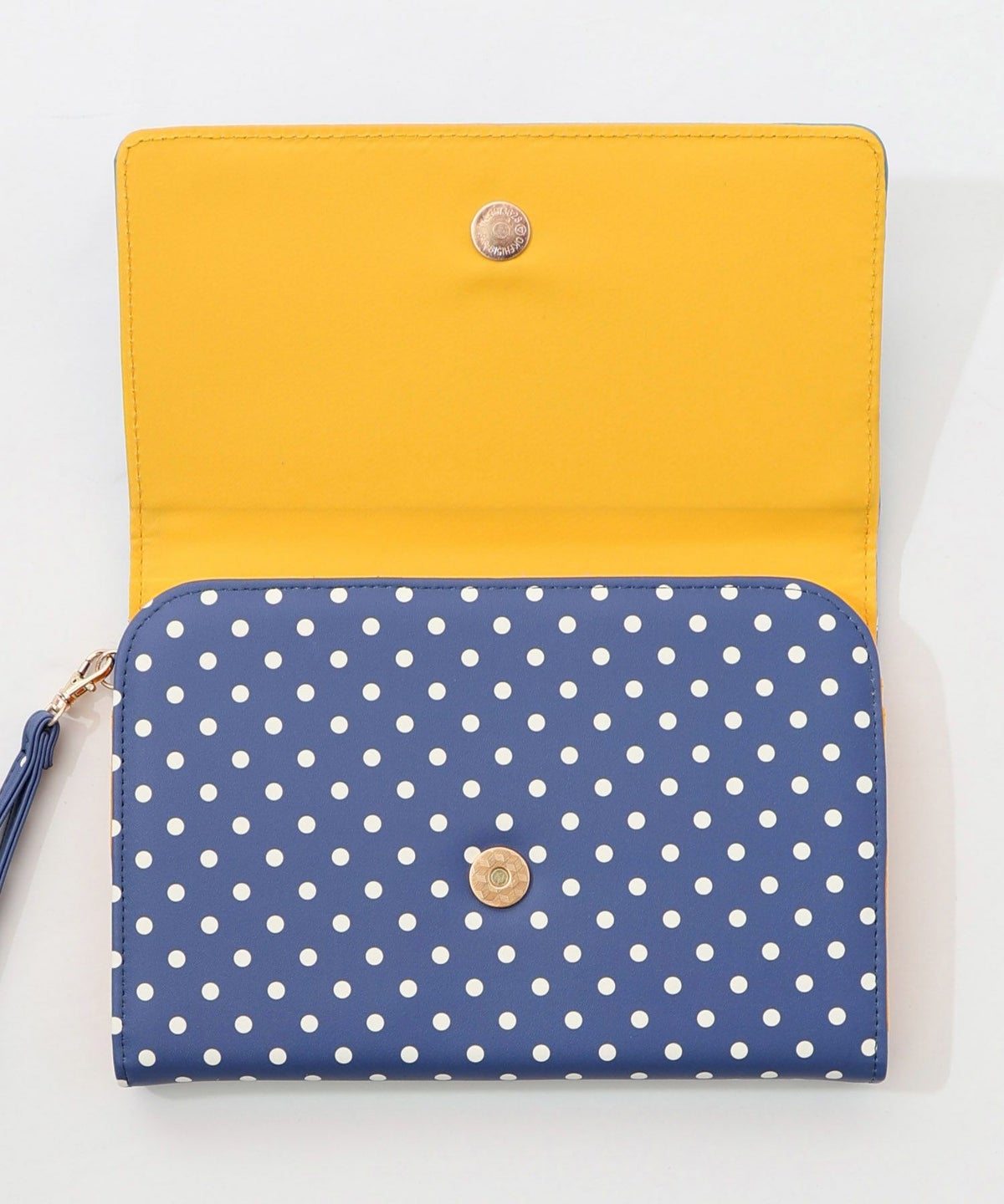 頭巾わんちゃん×ドット柄 ロゴ刺繍入りマルチケース-18