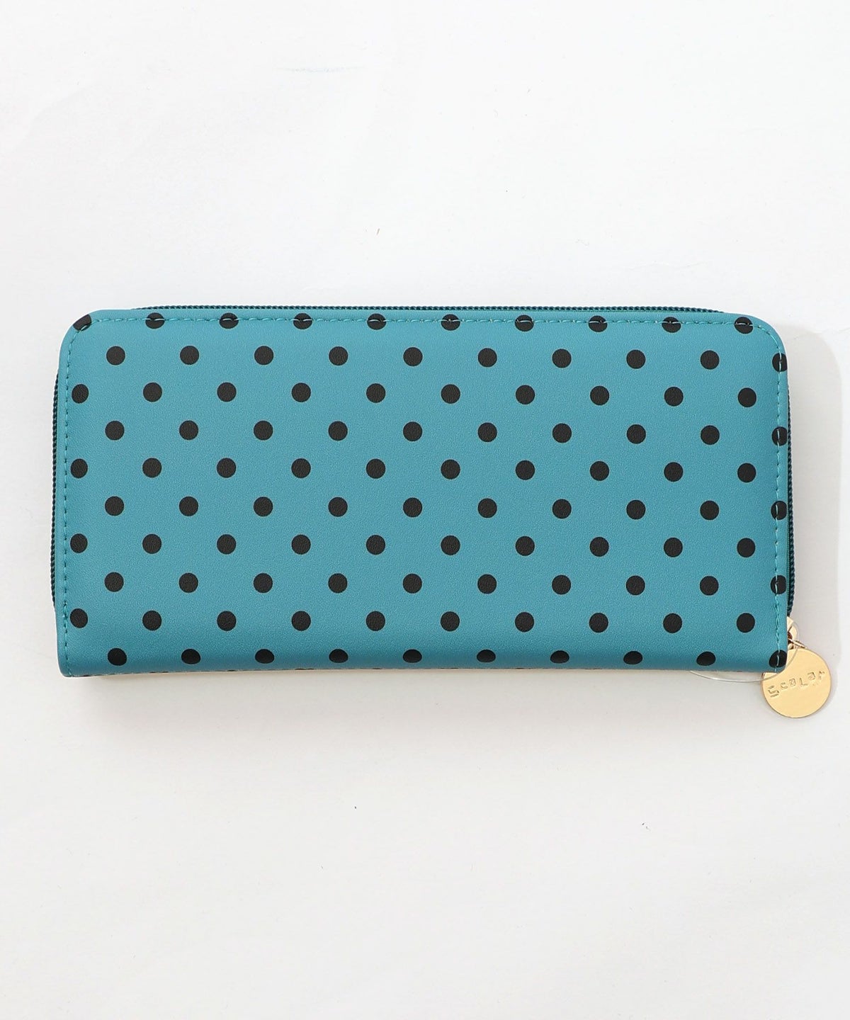 頭巾わんちゃん×ドット柄 ロゴ刺繍入り長財布-4