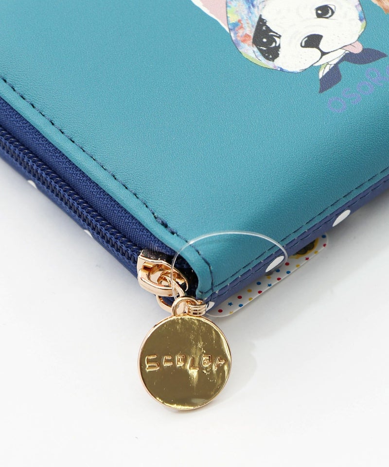 頭巾わんちゃん×ドット柄 ロゴ刺繍入り長財布-15