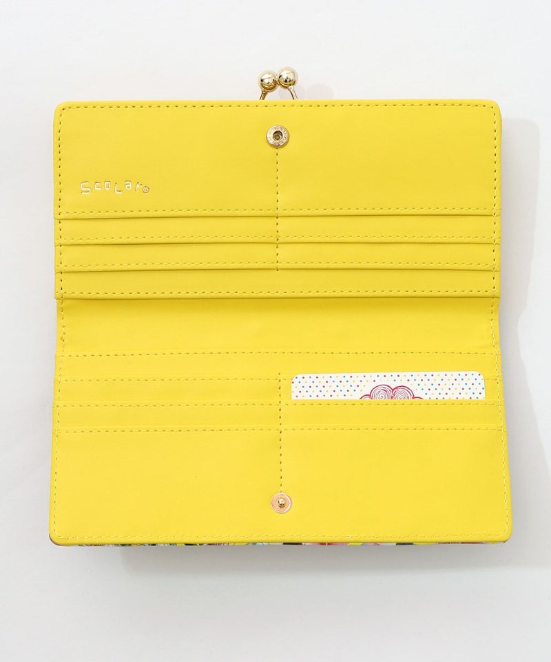 黒ネコ×スカラーちゃん 花柄長財布-14