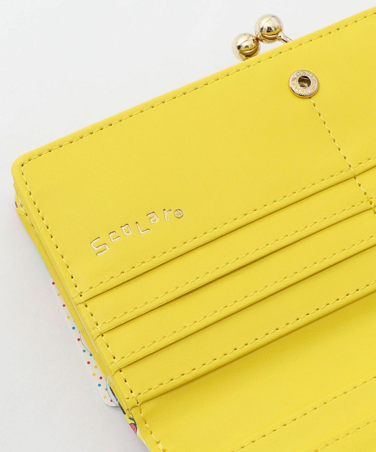 黒ネコ×スカラーちゃん 花柄長財布-15