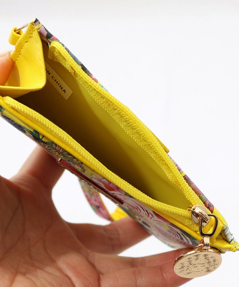 黒ネコ×スカラーちゃん 花柄フラグメントケース-16