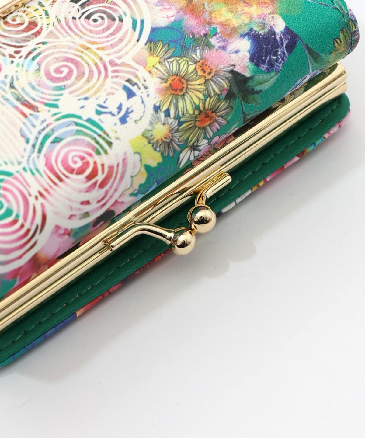 黒ネコ×スカラーちゃん 花柄口金財布-15