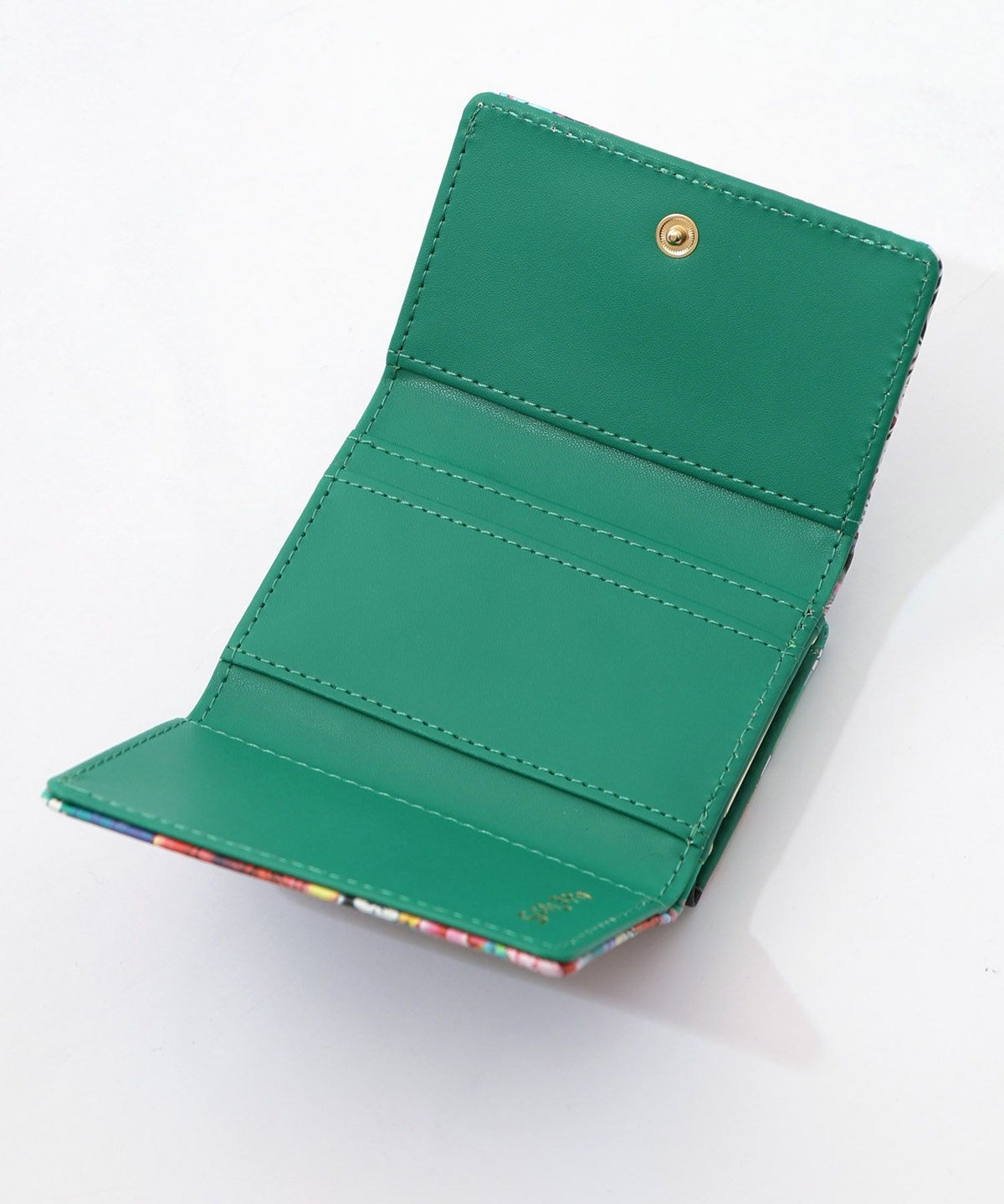 黒ネコ×スカラーちゃん 花柄口金財布-17