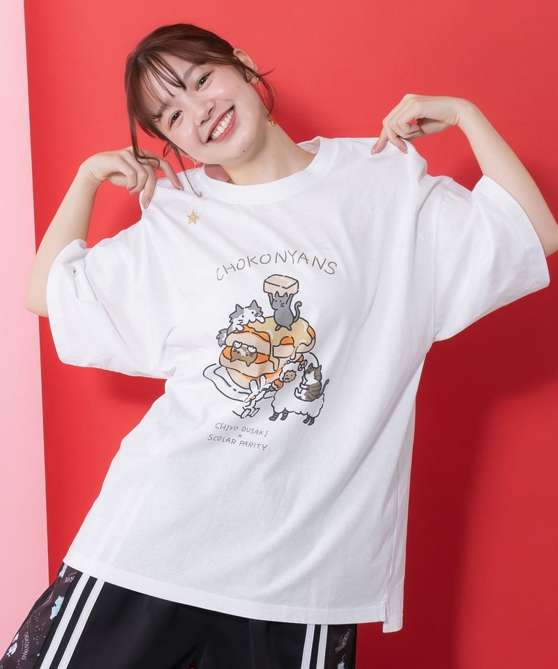 ちょこにゃんず パンケーキTシャツ-5